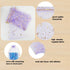 QIANHAILIZZ 100 Pack 7x9 Inch Moon Star Organza Jewelry Gift Pouch, Drawstring Wedding Favor Bags