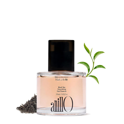 Black Tea Nourishing Hair Essence, Vegan Hair Essence Oil with Premium Black Tea, Green Tea Oil, Protein & Biotin for
