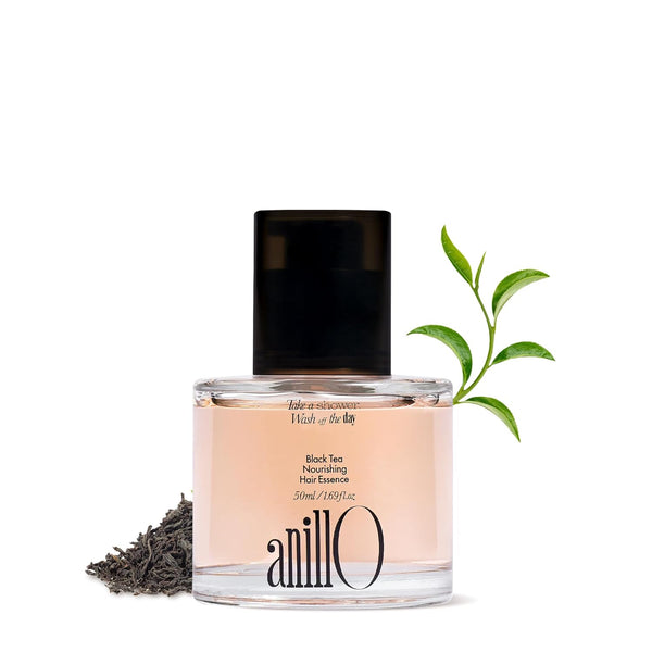 Black Tea Nourishing Hair Essence, Vegan Hair Essence Oil with Premium Black Tea, Green Tea Oil, Protein & Biotin for