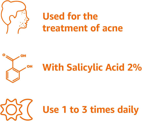 Amazon Basics Advanced Blemish Spot Treatment, 2% Salicylic Acid, 0.75 Fluid Ounces