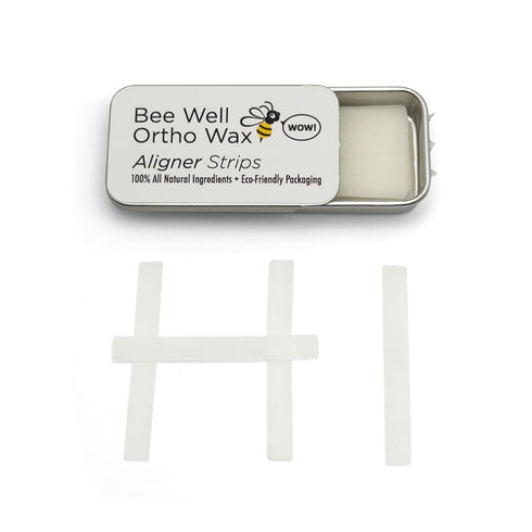 Invisalign Wax, 100% All Natural Beeswax Aligner Kit, Protects & Relieves Irritation, 1 Recyclable Tin with 40 Strips