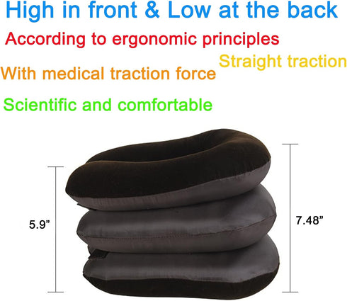 Cervical Neck Traction Device - Adjustable Neck Stretcher for Instant Neck Pain Relief, Neck Support Brace for Home Use