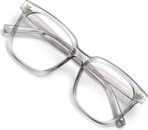 PANNER Oversized Square Blue Light Blocking Glasses - Anti Glare Reduce Eyestrain for Women and Men