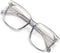 PANNER Oversized Square Blue Light Blocking Glasses - Anti Glare Reduce Eyestrain for Women and Men