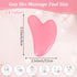Ubamdom 24 Pcs Gua Sha Facial Tool Resin Gua Sha Massage Tool Heart Shaped Gua Sha Stone Guasha Board for Face Body