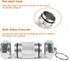 Shintop 2PCS High Capacity Aluminum Keychain Waterproof Pill Container