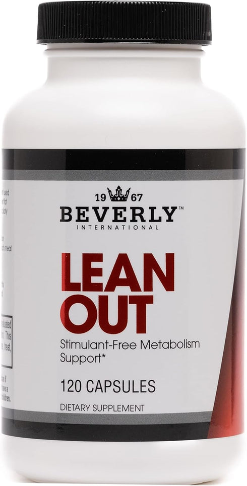 Beverly International Lean Out Fat Burner, 120 Caps with Metabolic Support & Stimulant-Free