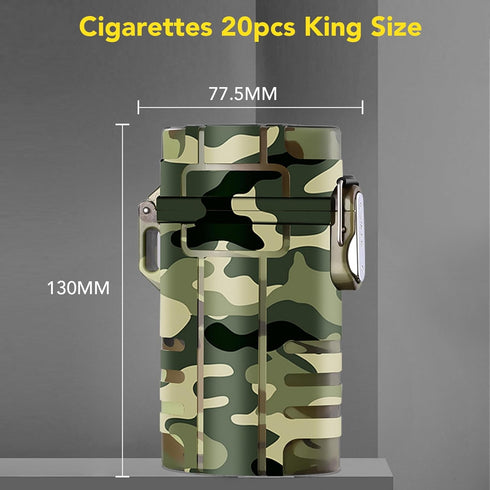 Module Box, Waterproof Cigarette Case, Joint Holder Case Smell Proof, Waterproof Airtight Container, Cigarettes Case for 85mm King Size Multipurpose Pocket Box Container for Outdoor