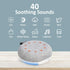 HEAVTUEN 40 White Noise Machine,Portable Sound Machine with Soothing Sounds, USB Rechargeable,Sleep Sound Timer & Night