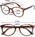3 Pack Reading Glasses, Spring Hinge Stylish Readers Black/Tortoise for Men and Women (3 Mix, 2.0) Medium