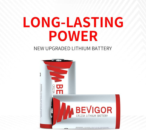 CR123A 3V Lithium Batteries 6 Pack,1500mAh Photo Lithium Battery, 3 Volt 123 Battery Lithium for Flashlight and Security Device?Non-Rechargeable?