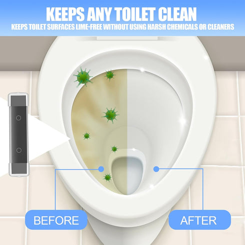 6 Pcs Magnetic Toilet Cleaner, Black Toilet Cleaning Magnets for Household Bathroom Stains, No Chemicals