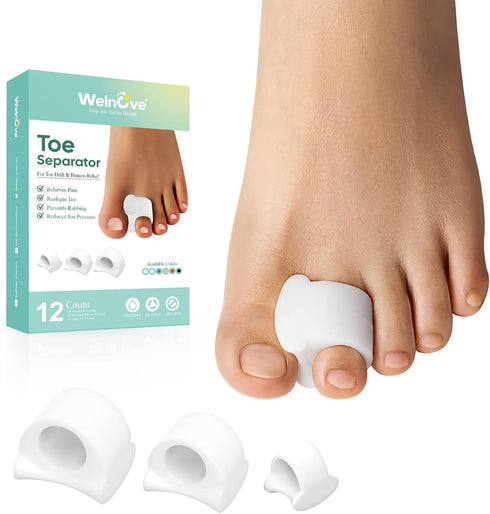 Welnove Toe Separator for Overlapping Toes - Toe Spacers for Bunions -