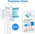 Electric Toothbrush Replacement Heads Refills for Oral B, Precision Clean, Gentle & Effective Cleaning, by DeBizz