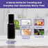 Infinity Jars 15 Ml (.5 fl oz) Black Ultraviolet Glass Bottle with Glass Ball Roll on Tip