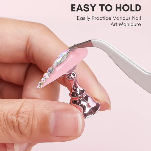 Makartt Nail Stand for Nail Art Display - Practice Holder for Painting Nails with 1M Double-sided Tape