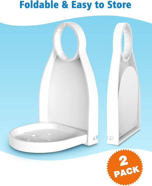 Laundry Detergent Cup Holder, 2 Pack, Fabric Softener Gadget, Tidy Laundry Room, No More Leaks