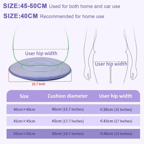 360 Chair-17.7"X17.7" Swivel Seat Cushion Degree Rotating Seat Cushion Light Weight Portable Pivot Disc Pad