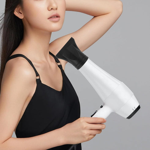 Ipetboom 2Pcs Professional Hair Dryer Nozzle Replacement, Black Plastic Salon Styling Tool