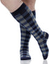 Montana Plaid Cotton Compression Socks for Comfort and Support