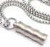 Titanium Small Pill Box Necklace, Mini Waterproof Keychain Pill Holder, Lightweight Pendant for Purse