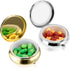 WY LIGHTING LEVEL 2Pcs Pill Box Small Pill Case for Purse or Pocket, Portable Cute Pill Container Metal Pill Box