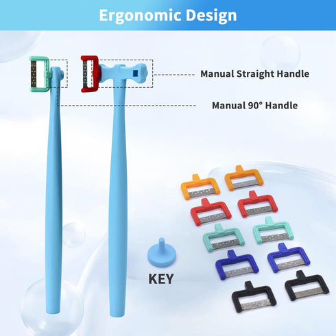 Complete IPR Kit for Orthodontic Treatment, Interproximal Enamel Reduction Set with Manual Handpiece and Polishing