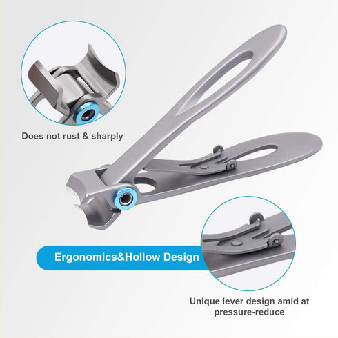 Thick Toenail Clippers, Podiatrist Toe Nail Clippers for Ingrown & Thick Nails, Surgical Grade Stainless Steel