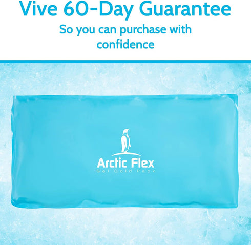 Arctic Flex Gel Replacement Packs - Reusable Gel Ice Packs for Back Ice Brace, Hot and Cold Gel Ice Pack for Injuries,
