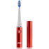 Pop Sonic Electric Toothbrush (Metallic Red) - Travel Toothbrush with 2 Speed & 15,000-30,000 Strokes/Minute