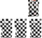 LYT 30 PCS Black and White Checkered Racecar Gift Bags - Birthday Party Supplies for Kids Race Car Theme