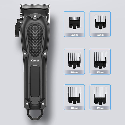 KEMEI Hair Clippers for Men, Professional Cordless & Corded Barber Clippers for Hair Cutting & Grooming, KM-1071