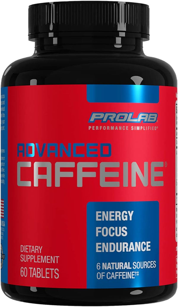 ProLab Advanced Caffeine Tablets, 60-Count for Enhanced Energy and Focus