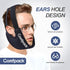 Wisdom Teeth Ice Pack Head Wrap with Ear Hole Design, Reusable Hot Cold Gel Face Ice Pack, Soft Plush Jaw Ice Pack for TMJ Pain Relief, Tonsillectomy, Oral Surgery, Face Swelling Black