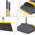 kelamayi Broom and Dustpan Set for Home, Stand Up Broom and Dustpan Combo for Indoor & Outdoor Sweeping
