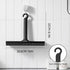 Shower Squeegee for Shower Glass Door Bathroom Accessories, Dual Head Wiper Cleans Water & Hair, Silicone Blade