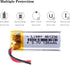3.7V Lipo Battery 120mAh, Rechargeable Lithium Polymer 401230 with Two Lines
