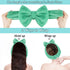 Shintop Soft Makeup Headband with Cute Bow, Elastic Spa Headband for Skincare and Facial Mask, Pea Green