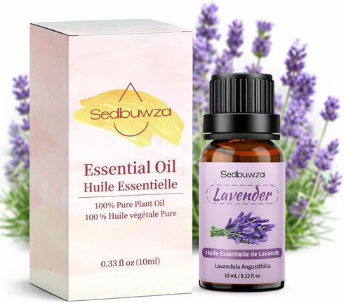 Sedbuwza Lavender Essential Oil, Pure Organic Lavender Fragrance Oil for Diffuser, Humidifier,
