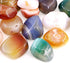 Swpeet 1 Pound Marine Multicolor Agate Bulk Stone, Large Crushed Gemstone Chips 0.75-1" for Jewelry Making