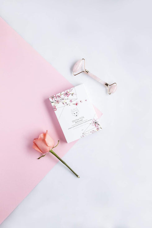 Snow Fox Japanese Cherry Blossom & White Tea Smoothing Mask, 1 Pack for Smooth, Bright Skin Texture