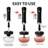 Senbowe Upgraded Makeup Brush Cleaner and Dryer Machine, Electric Brush Cleaner with 8 Size Rubber Collars