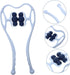 Manual Roller Neck Massager with Ergonomic Micro Curved Wheels for Deep Trigger Portable Home Neck Vertebra Clip