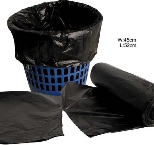 Small Garbage Bags, 5 Gallon, Strong Durable Disposable Kitchen Trash Can Liners, 100 Counts, Black