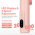 SAVILAND Professional Electric Nail File, 20000RPM Portable Efile Nail Drill, Pink Rechargeable Nail Drill for Gel