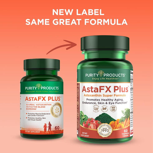 Purity Products AstaFX Plus - Astaxanthin Super Formula, 30 Day Supply for Healthy Skin and Endurance