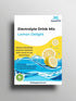 Packets (30) Sugar Free Electrolytes Powder - Lemon Delight, Stevia Sweetened, Powered by Sea Minerals, Real Lemon