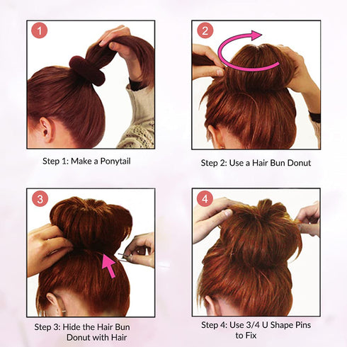 IKOCO U Shaped Hair Pins | 2.4inch Hair Pins for Women with Storage Box, Brown