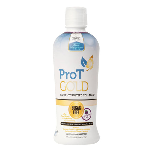 Liquid Collagen Protein Shot, 17g Clear Protein Nano-Hydrolyzed Collagen, Gluten Free, Sugar Free, Berry, 30 fl oz