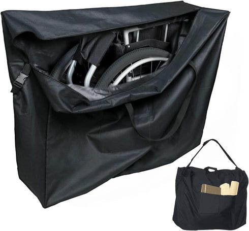 Kasla Rollator Travel Bag,Waterproof Wheelchair Bag for Folding Walker Compatible with Wheelchair